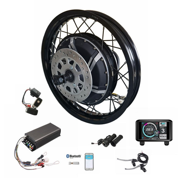 Powerful 12000W Ebike Conversion Kit - High-Speed Electric Bike Hub Motor and Sabovoton Controller for Electric Motorcycle Conversion