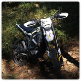 Suron Ultra B Electric Dirt Bike - Powerful MX Ebike with Central Motor and Integrated Lithium Battery 74V 55Ah  for Off-Road Adventures Road Legal Version