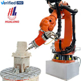 HUALONG Machinery 7 Axis KUKA Robotic Body Granite Engrave 3d Marble Sculpture Carving Statue Making Robot Arm Cnc Stone Machine