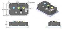 QSMOTOR 273 8000W V4 Hub Motor 96V 140KPH conversion kit with SIAYQ96850 Controller for Electric Motorcycle E-Scooter