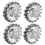 4pcs/set 100KG BIG Load Mecanum Wheel with DC 24V Speed Encoder Motor for Arduino DIY Robot Car Chassis Handling ROS Research