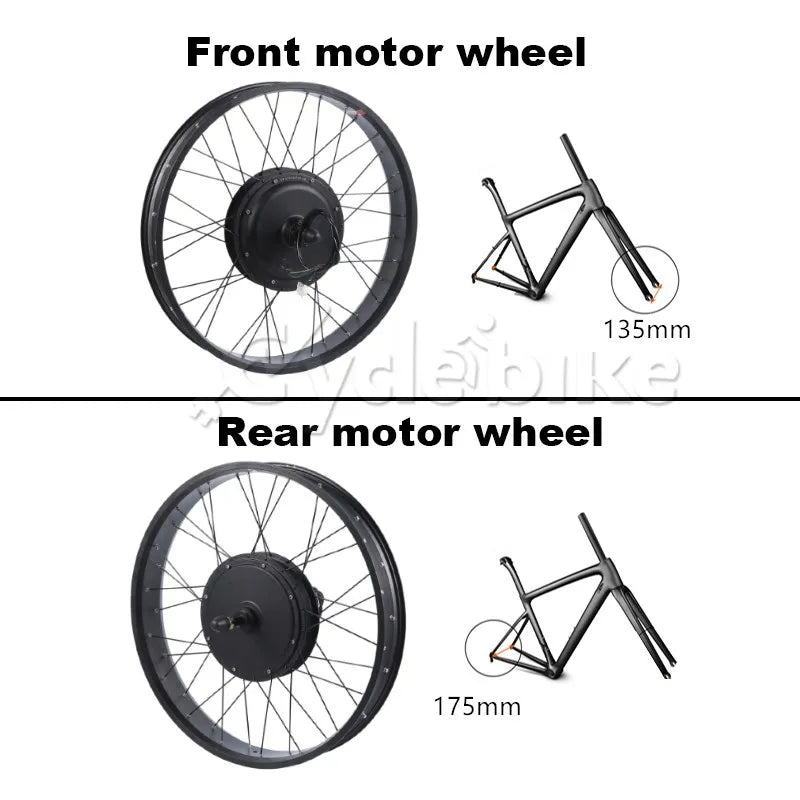 50km/h Max Speed 1000W Electric Bike Conversion Kit 48V 1000W E Snowmobile Conversion Kit