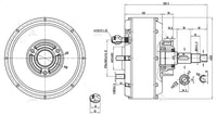 SIAECOSYS/QSMOTOR 205 3000W V3 Car Hub Motor 72V 80KPH conversion kit with EM100sp Controller for Electric Car E-Car