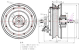 SiAECOSYS QSMOTOR 10x2.15inch 205 3000W 60V 80kph Hub Motor with SIAYQ72120 controller and kits for Electric Scooterr