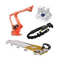 Handling Robotic Arm 4 China QJAR QJR130-3100M With CNGBS Robot Gripper Guide Rail Dress Pack For Palletizing Solutions