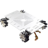 PS2 Handle RC 25KG Big Load 78mm Mecanum Wheel Robot Car Chassis Kit with 4pcs 12V Speed Encoder Motor for Arduino Shooting DIY
