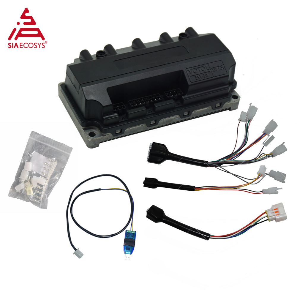 SiAECOSYS QSMOTOR 2000W 72V 70kph Hub Motor 17x1.6inch New Condition with EM80GTSP Controller and Kits for Scooter
