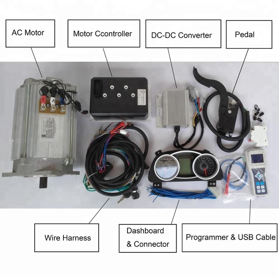 SHINEGLE Ev Motor and Controller ev conversion kit for car beetle Electric Car Tesla Motors Electric Car High
