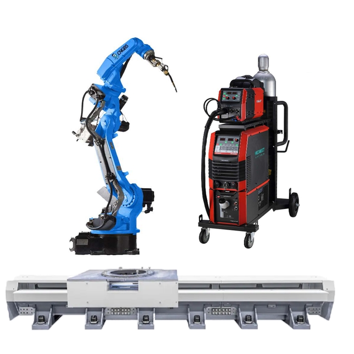 china GBS arc welding robot GBS6-C2080 6 axis robot robot arm With Megmeet CM350 welding machine and linear tracker for weld