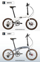 Keshengda KOSDA22 inch aluminum alloy ultra-light small wheel flat disc brake male and female adult small road bicycle