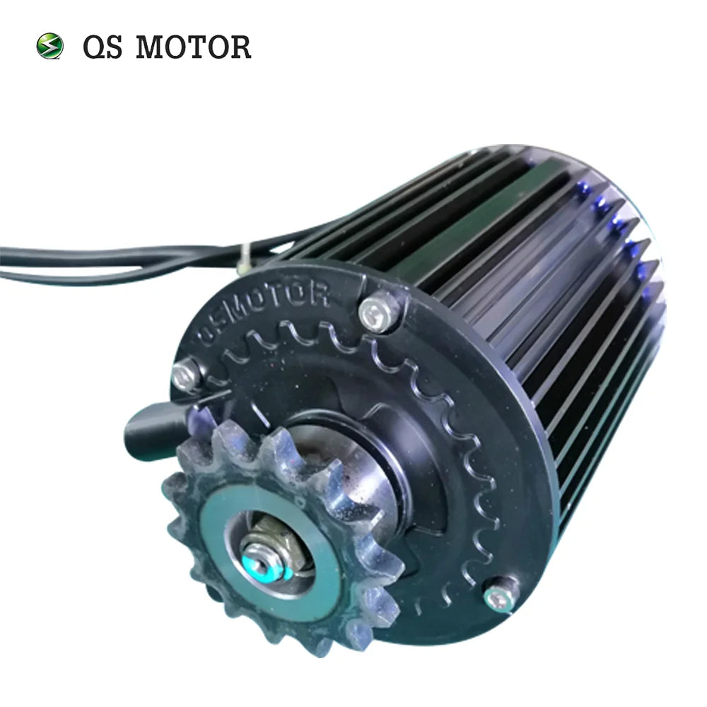 QS 1000W 72V 55KPH 428 Sprocket Mid Drive Motor kits with EM50SP controller for electric scooter
