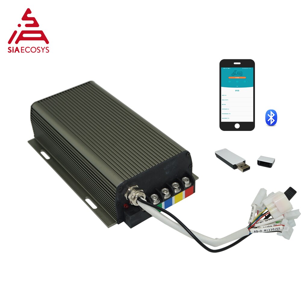 SiAECOSYS QS 12X5.0inch 5000W V4 Shaft Hub Motor Conversion Kits With SVMC72200 Controller