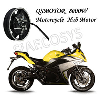 QS Motor 17inch 8000W 72-96V 110-120km/h Electric Motorcycle Kit/Electric Motorcycle Conversion Kit