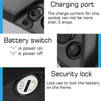 21700 Samsung EBike Battery Pack: Downtube Polly LG E Bike Battery Pack for Scooter 500W 750W 1000W 1500W 2000W - Available in 72V, 60V, 52V, 48V, and 36V options.