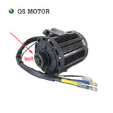 QSMOTOR 138 3kw 4kw mid drive motor belt adapter