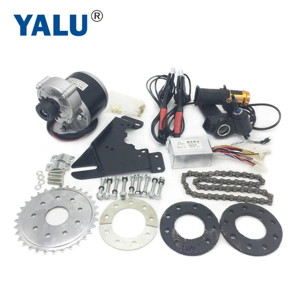 24V 250W Left electric ebike kit with 12T Black Left freewheel MY1016Z Razor scooter motor for Left Chain Drive Common City Bike