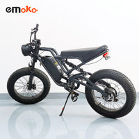 Emoko D20 electric motorcycle bike 20 inch off road fat tyre 48V max speed 50km 1000w motor adult electric bicycle