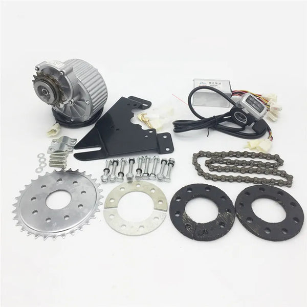 450W Newest Electric Bike Left Drive Conversion Kit Can Fit Most Of Common Bicycle Use Spoke Sprocket Chain Drive For City Bike