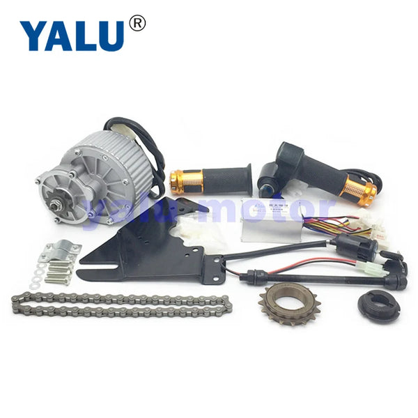 24V 36V 450W Electric Scooter Bike Motor GNGBIKE Motor Kit With MY1018 Rare Earth Motor Throttle Handle Battery Voltage Display