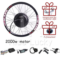 135mm drop out High Power E Bike Kit 52v 2000W Electric Bike Conversion Kit For 20" 24" 26" 28" 700c Bicycle