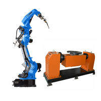 6 axis robot china mig welding robot GBS6-C2080 arms robotic With welding torch and 2 AXIS welding positioner