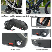 Electric Bike Conversion Kit  Bafang 48V 750W BBS02 Mid-Drive Electric Motor Kit Wth Optional 48V 13Ah Li-ion Down Tube Ebike Battery