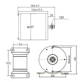 48V 60V 2000W Brushless DC Motor Electric Motor For Electric Vehicle With Controller, Chain And Throttle Scooter Conversion Kit