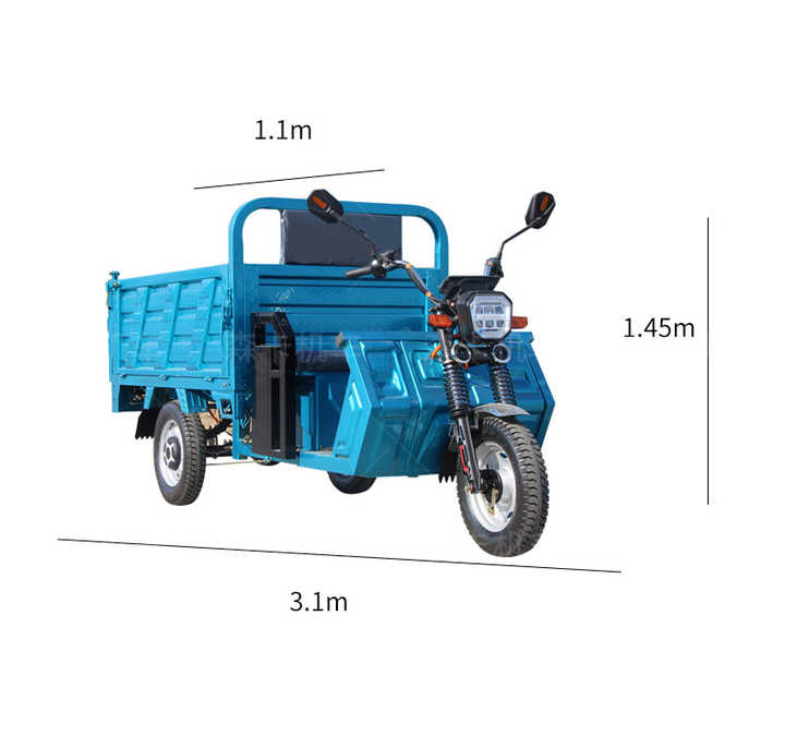 Electric Motor Tricycle Adult Front Loading Load Heavy Load Tricycle Factory Direct Electric Cargo Rickshaw