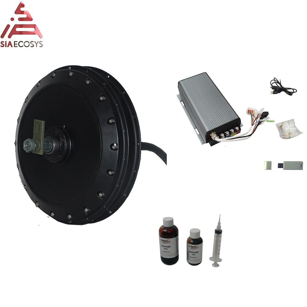 QS Motor 273 40H V3 4kW Electric high power bicycle spoke motor with SVMC72200 controller kit