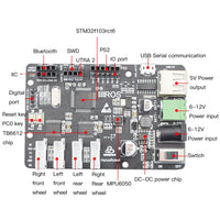 ROS Autopilot Mecanum Wheel Robot Car Chassis Kit with Arduino STM32f103rct6 Raspberry Pi Lidar Positioning Automated Driving