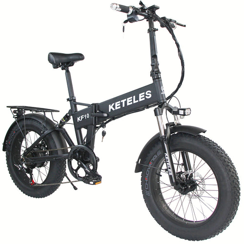 1000W Motor 15AH Lithium Battery Electric Bike KETELES KF10 20x4.0 inch Fat Tire Folding E-Bike Power and Portability in One