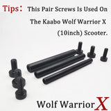 10inch Kaabo Wolf Warrior X Wolf 10 M15*125 M12*131 M10*128 Pair Screw Rear Swing Arm Electric Scooter Spare Parts Accessories