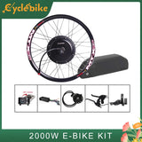 135mm Neweset V3 135mm drop out ebike kit 52V WF2000W electric bike conversion kit with 52V 17AH DP lithium battery