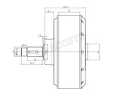 Super Power qs 5000W V4 72V100KPH 12*5.0inch width single shaft in-wheel hub motor Detachable design