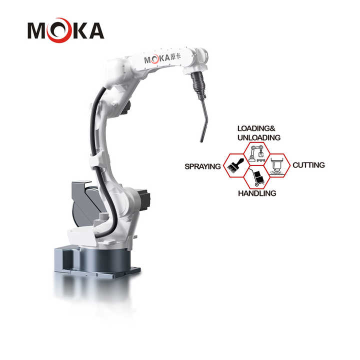 MOKA Brand New Industrial Robot Welding Robot with Higher Protection Level 6 Axis Core Components Including Motor and Gearbox