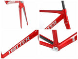 TWITTER SMILE-C brake aluminum alloy road bike frame/carbon fiber fork quick release F100*R130mm gear opening 700*25C wheelset BB68