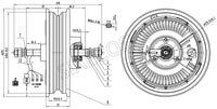 SiAECOSYS QSMOTOR 10x2.15inch 2000W 48V 35kph Hub Motor with EM50SP controller and kits for low speed high torque Electric Scoot