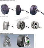 Electric Car Conversion Kit QS Motor 8000W 273 Dual 2wd 96V 115kph BLDC Hub Motor Wheel Conversion Kits for Electric Car