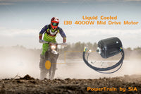 New Arrival QSMOTOR Liquid Cooling QS138 4000W 90H 7500W 72V 100KPH IPM PMSM Mid Drive Motor For Offroad Dirtbike