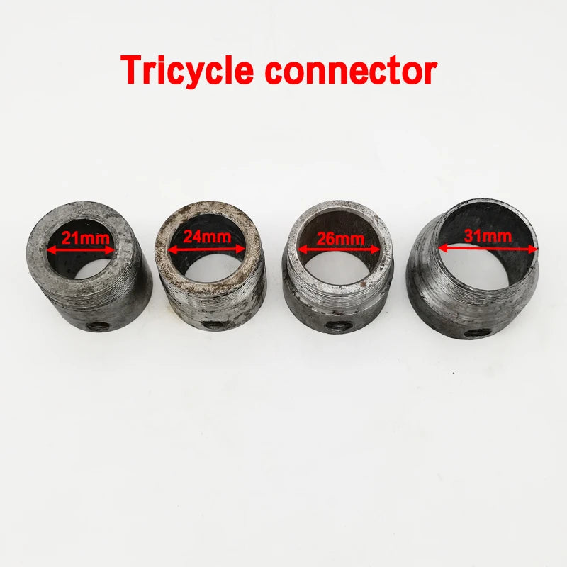 Freewheel Adapter internal diameter 21mm/24mm/26mm/31mm for Tricycle No Teeth Flywheel Freewheel Connector 34mm Thread