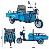 New Electric Tricycles 3 Wheel Electric Cargo Bike Minitype for Cargo Solar