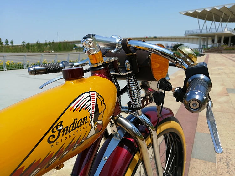 Vintage Power-Assisted Electric Bike 26inch *4.0 Wheel Electric Bike 48V battery 350W Motor Retro electric bicycle