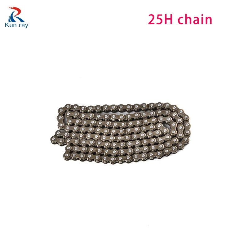 KUNRAY 25H T8F 410 420 428 Bicycle Chain For Bike Electric Bicycle Motorcycle Tricycle MY1016 MY1020 MY1016Z3 BM1418ZXF Motor