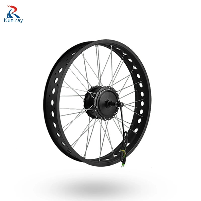 MXUS XF15FAT 48V 350W 750W Electric Fatbike Hub Motor, Rear Wheel Drive Snow Bike Brushless Gear Motor, E Bike Conversion Kit