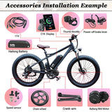 Electric Bike Conversion Kit  Bafang 48V 750W BBS02 Mid-Drive Electric Motor Kit Wth Optional 48V 13Ah Li-ion Down Tube Ebike Battery