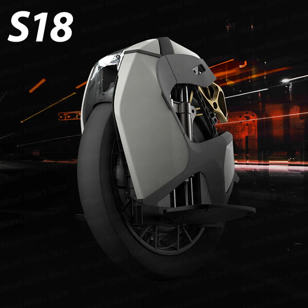 Original KingSong S18  84V 2200W Motor Shock Absorbing Unicycle Frosted Black White International Version Without Speed Limit