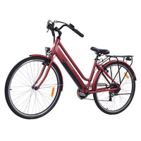 GOGOBEST GM28 Step Thru City Bike 350W Electric Bicycle with 36V 10.4Ah Lithium Battery and 27.5-Inch Tires for Women Two-Seat Ebike with 80km Range