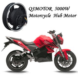 QSMOTOR 16inch 3000W 72V 80kph Hub Motor with EM150SP Controller and kits for E-Motorcycle