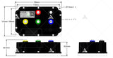 Free-shipping Far driver Motorcycle Controller ND72530/ND84530/ND96530 530A current for 6000W BLDC high power motor