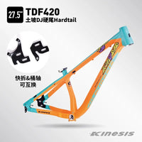 Kinesis TD420S mountain bike frame Aluminum Frame Compatible With 27.5inch/26inch Wheel Barrel Shaft / Quick Release Frame